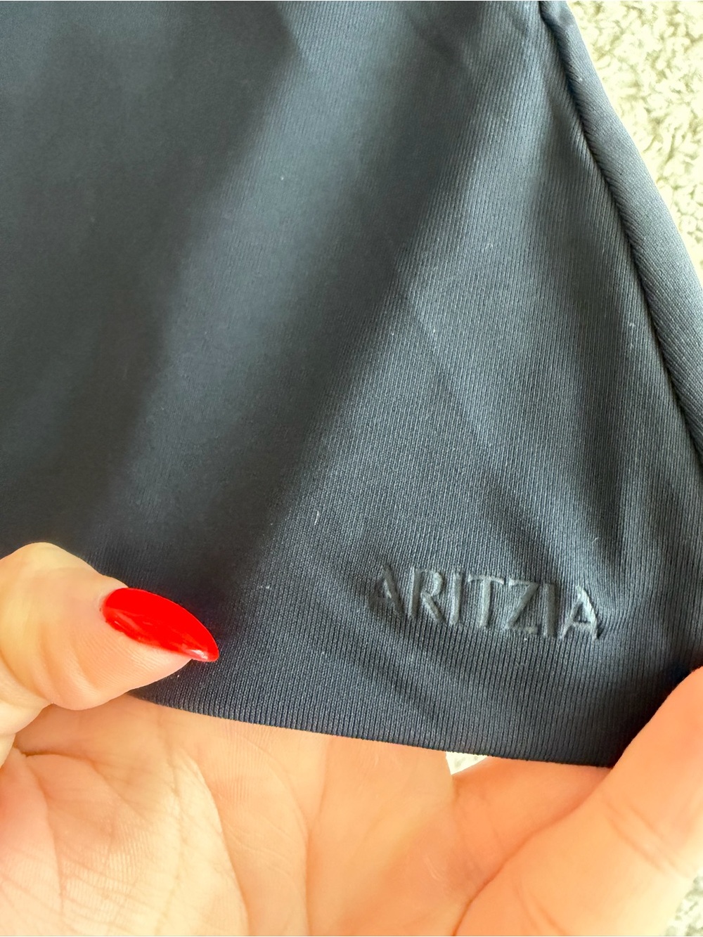 NWT Aritzia Size XS Contour Holograph Top in Dark Night Navy - Picture 7 of 7